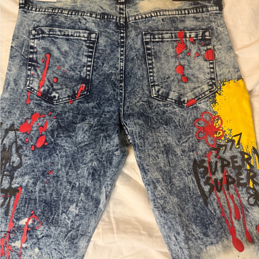 Rue21 Multicolor Graphic Skinny Jeans - Picture 9 of 9